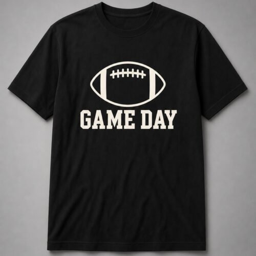 Game Day Football Laces Unisex T-Shirt - Black