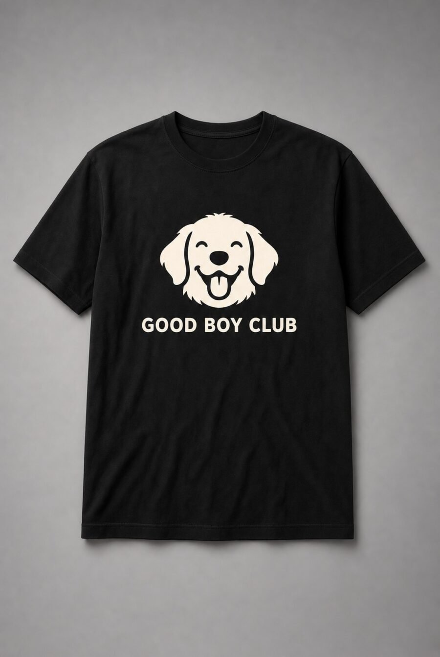 Good Boy Club Dog Face Unisex T-Shirt - Black